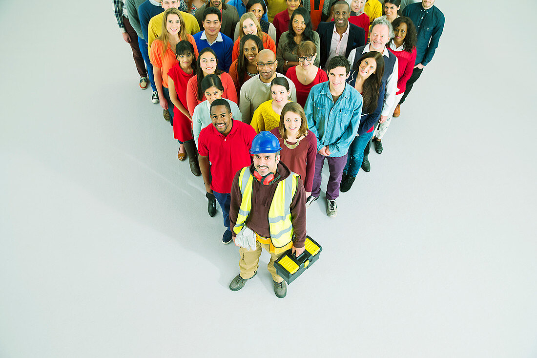 Portrait of diverse workers