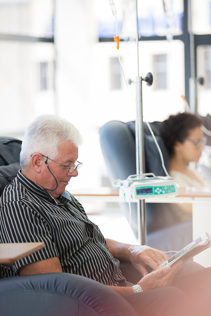 Man undergoing medical treatment