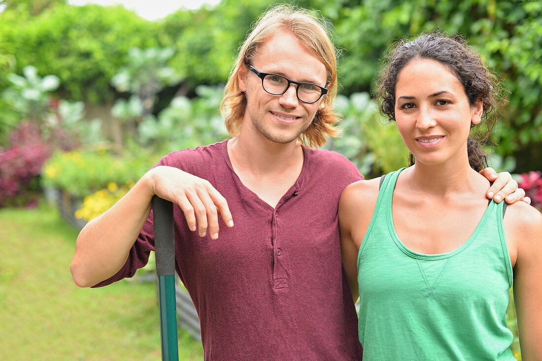 Portrait of smiling couple