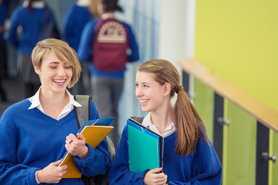 Students walking