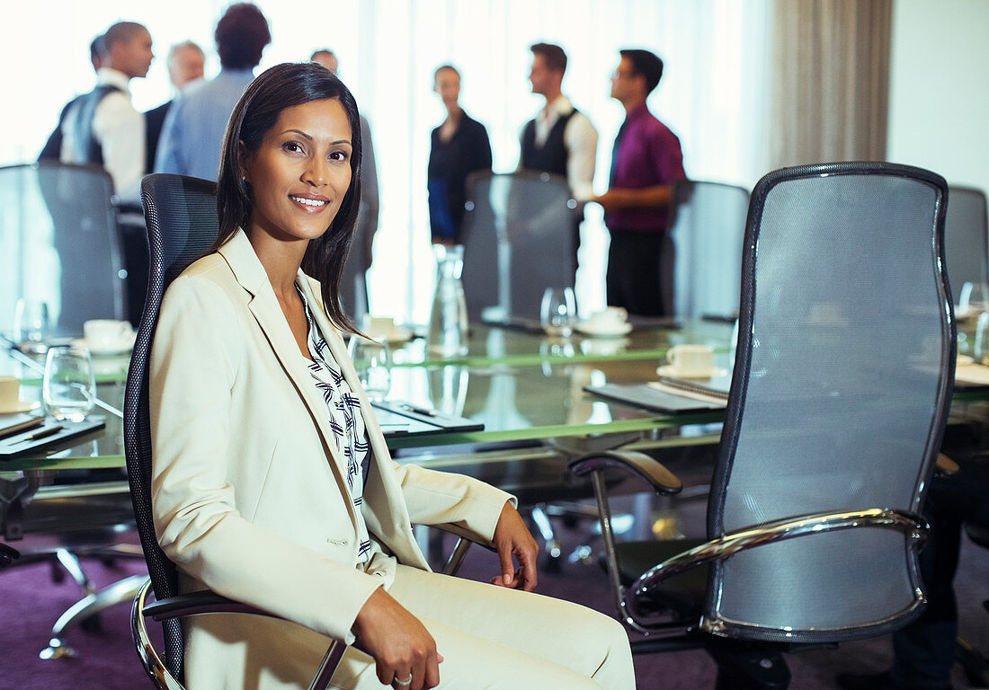 Businesswoman posing