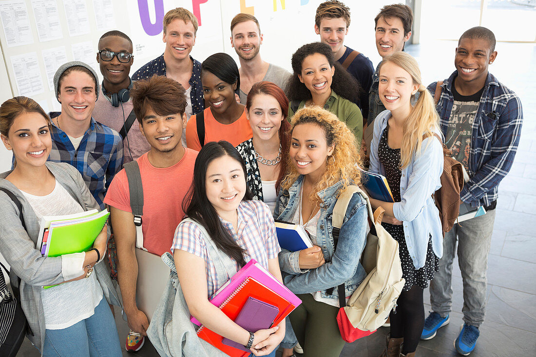 Students standing