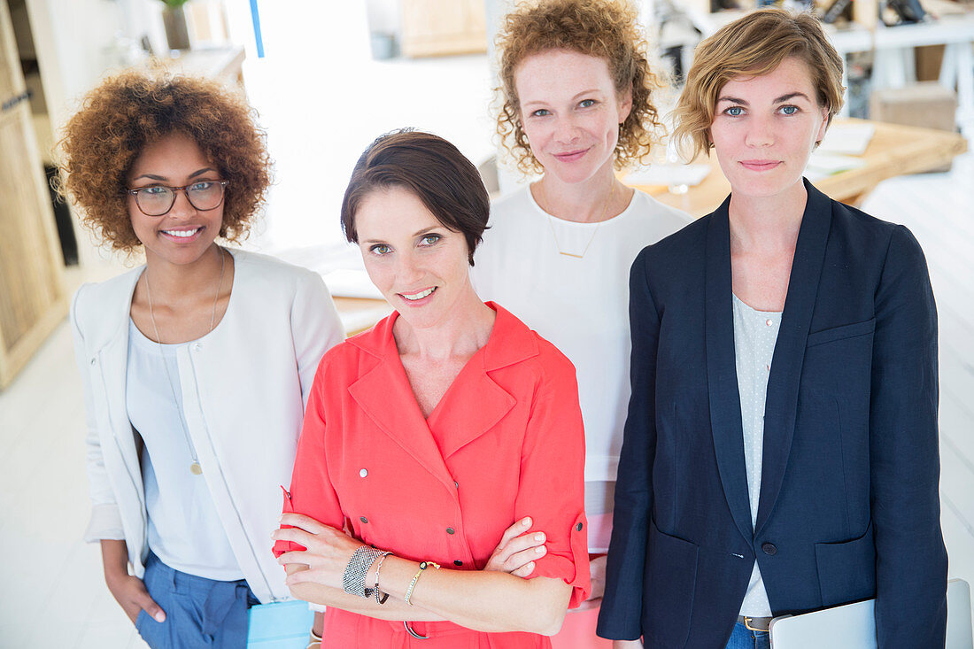 Portrait of smiling office workers