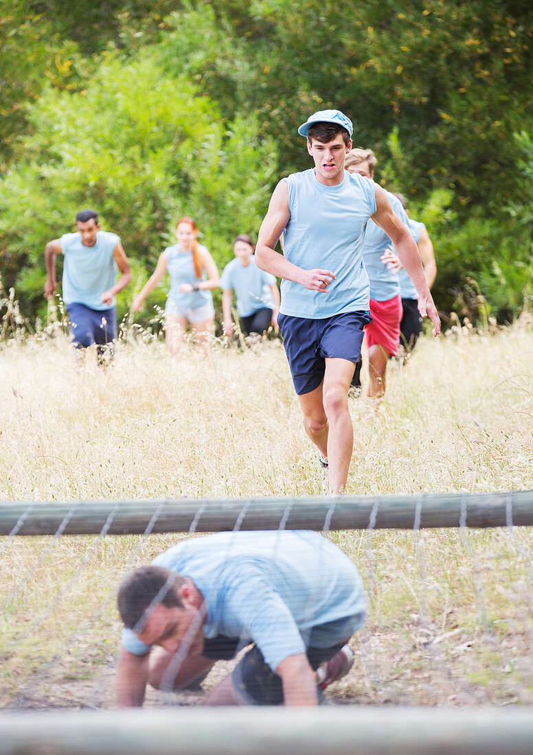 People running