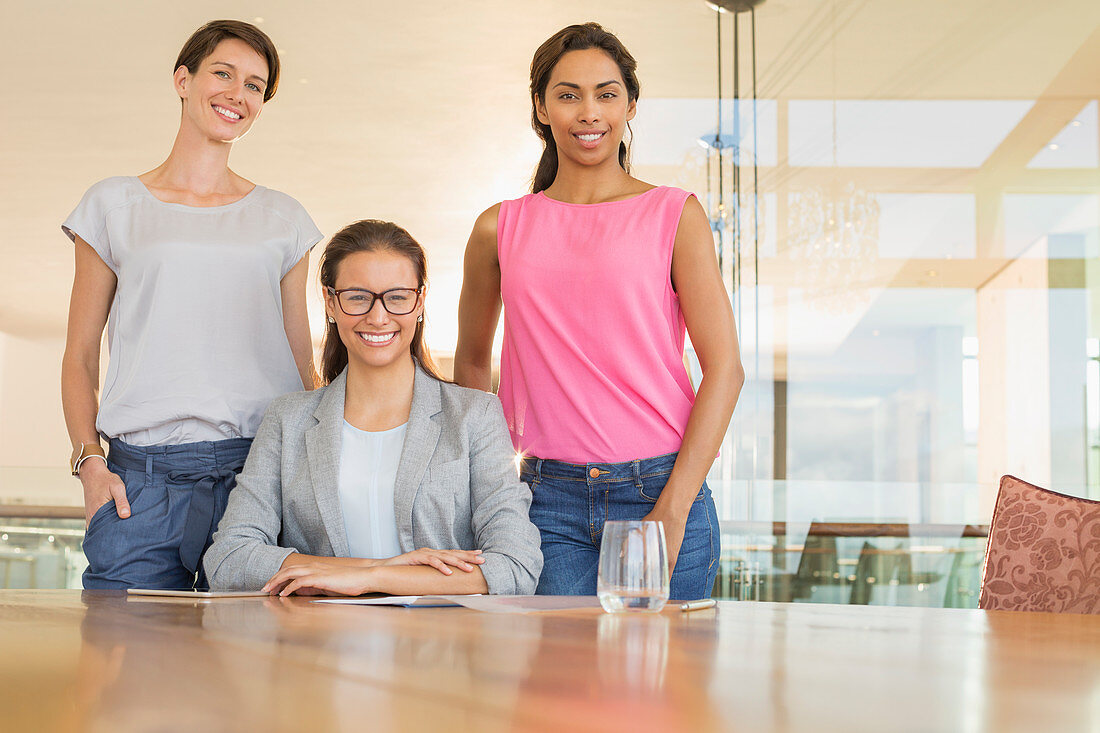 Businesswomen in conference room