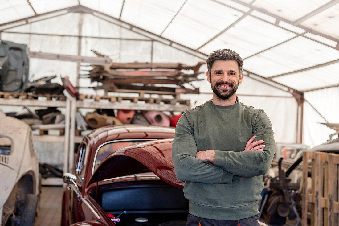 Mechanic in auto repair shop