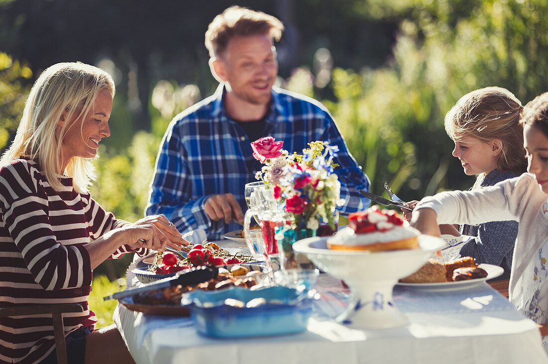 Family eating