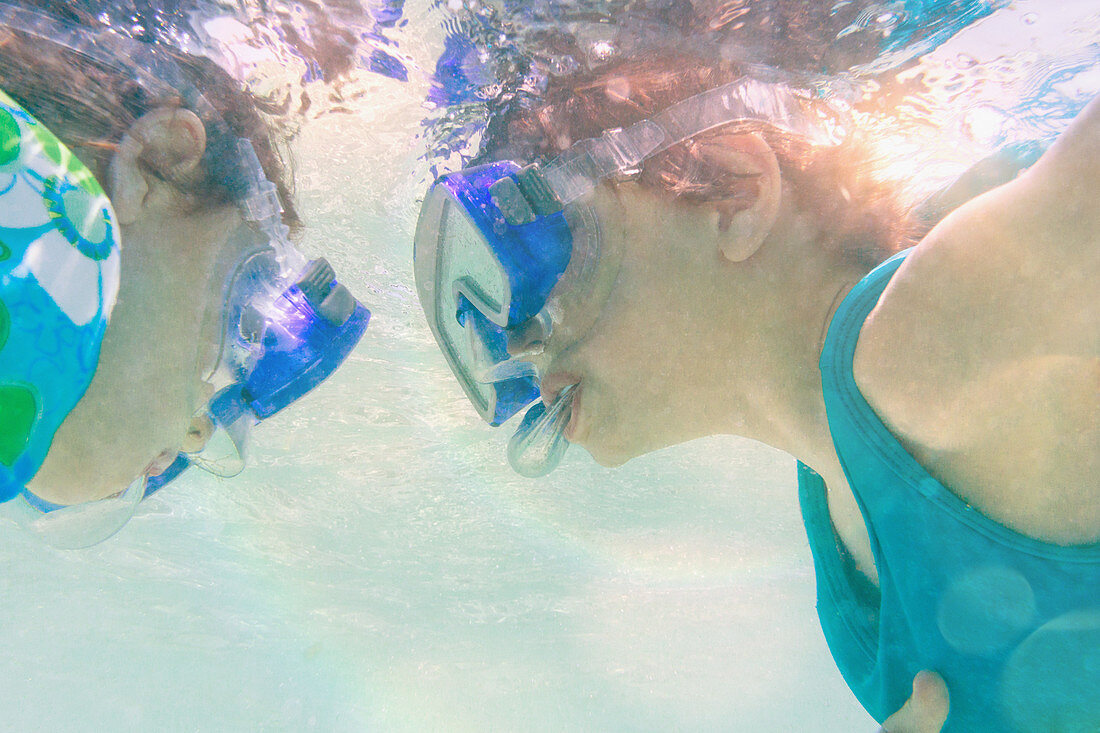 Snorkelling underwater