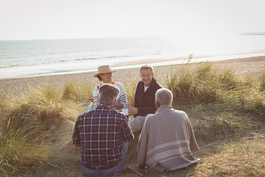 Mature couples relaxing