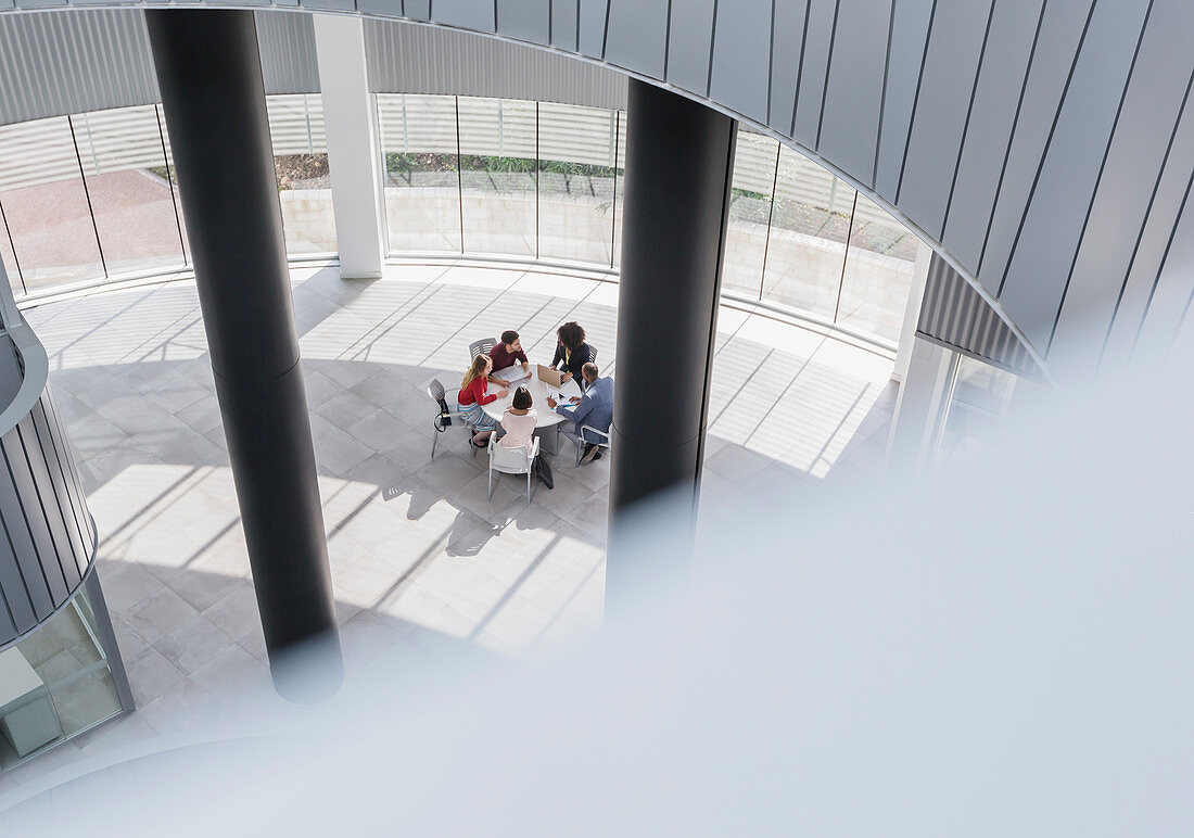 Business people meeting at table