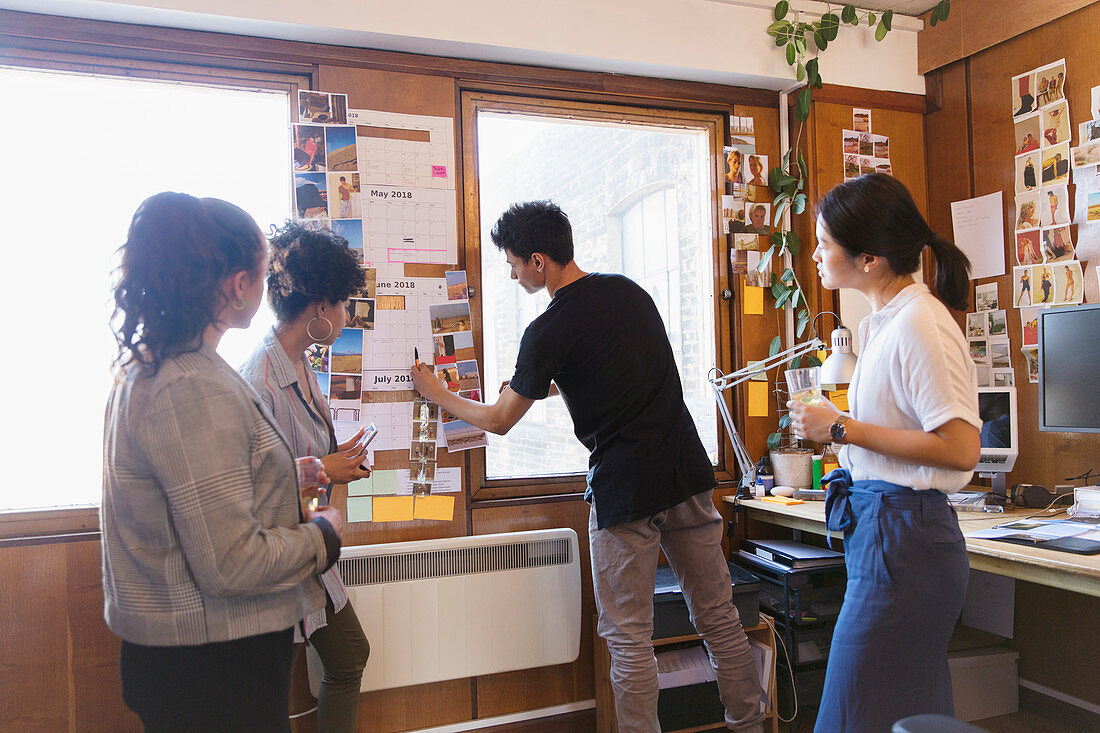 Creative designers brainstorming in office