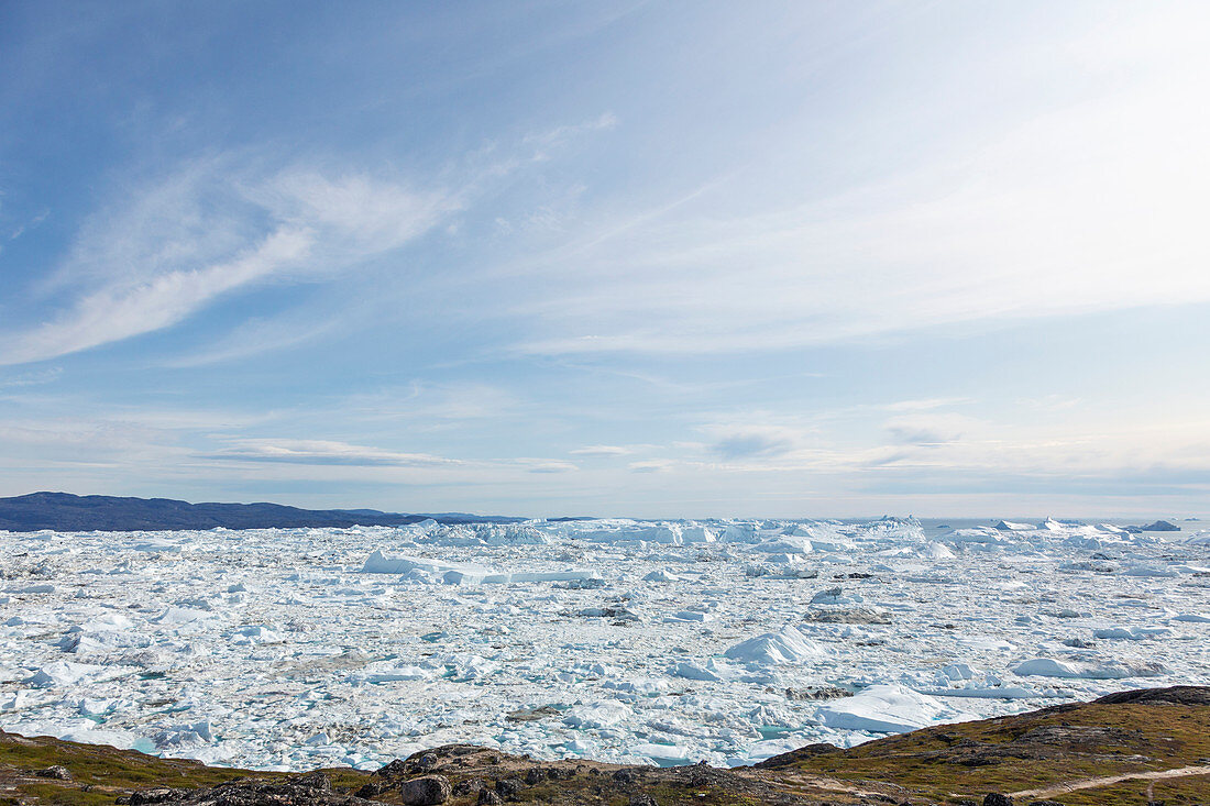 Polar ice melt Disko Bay Greenland