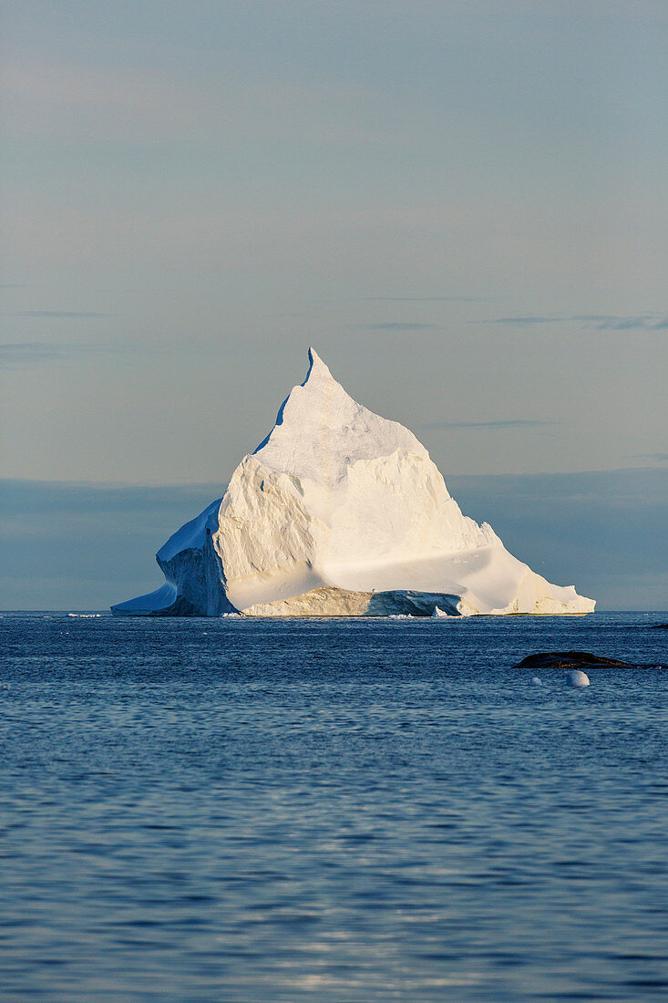 Majestic iceberg formation on tranquil