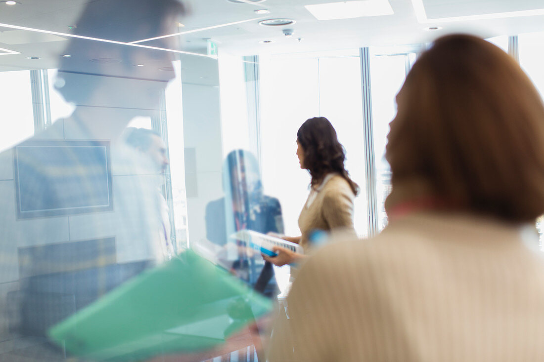 Business people talking in office