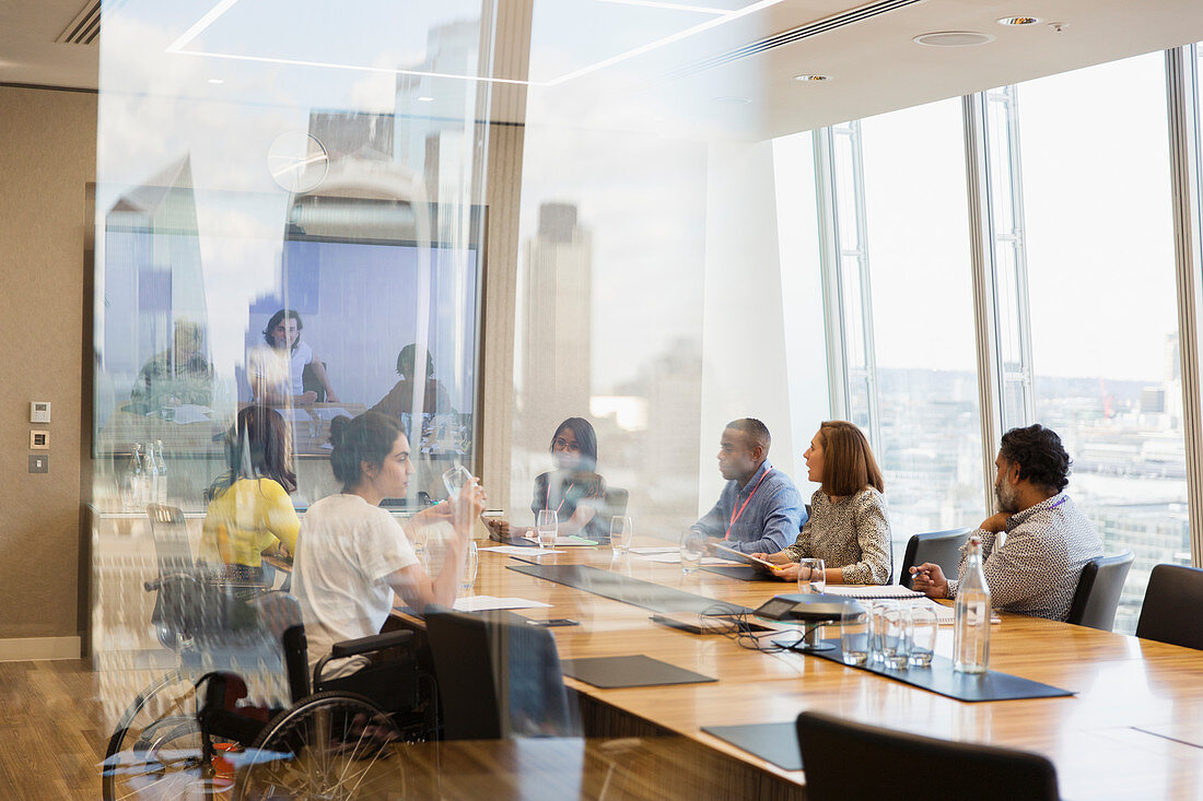 Business people in conference room meeting