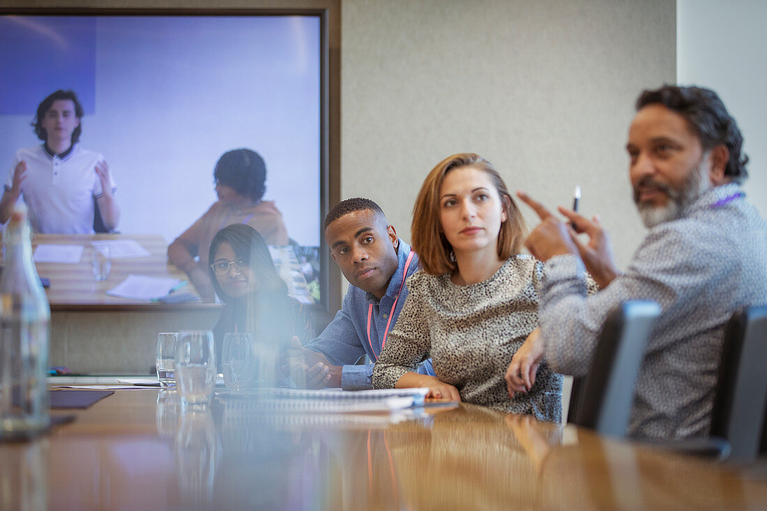 Business people talking meeting