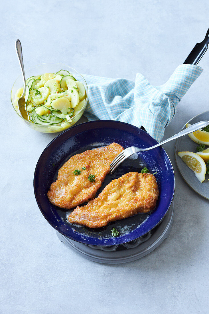 Viennese lemon escalopes