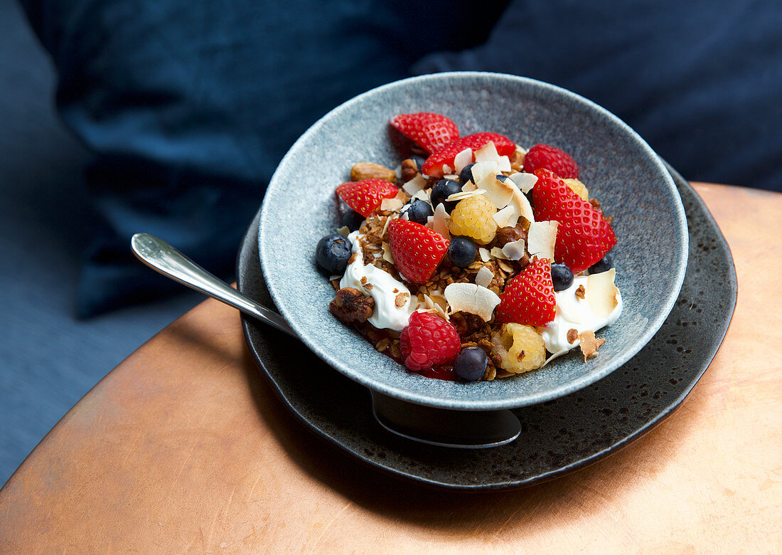 Fruit granola with coconut chips