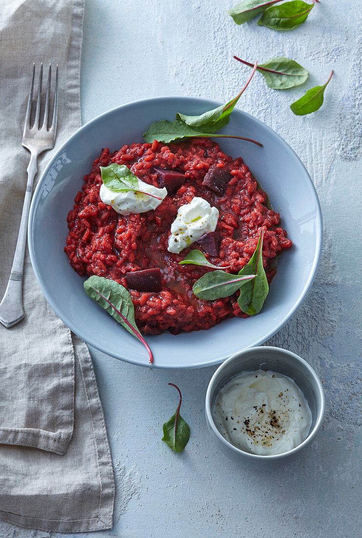 Beetroot risotto