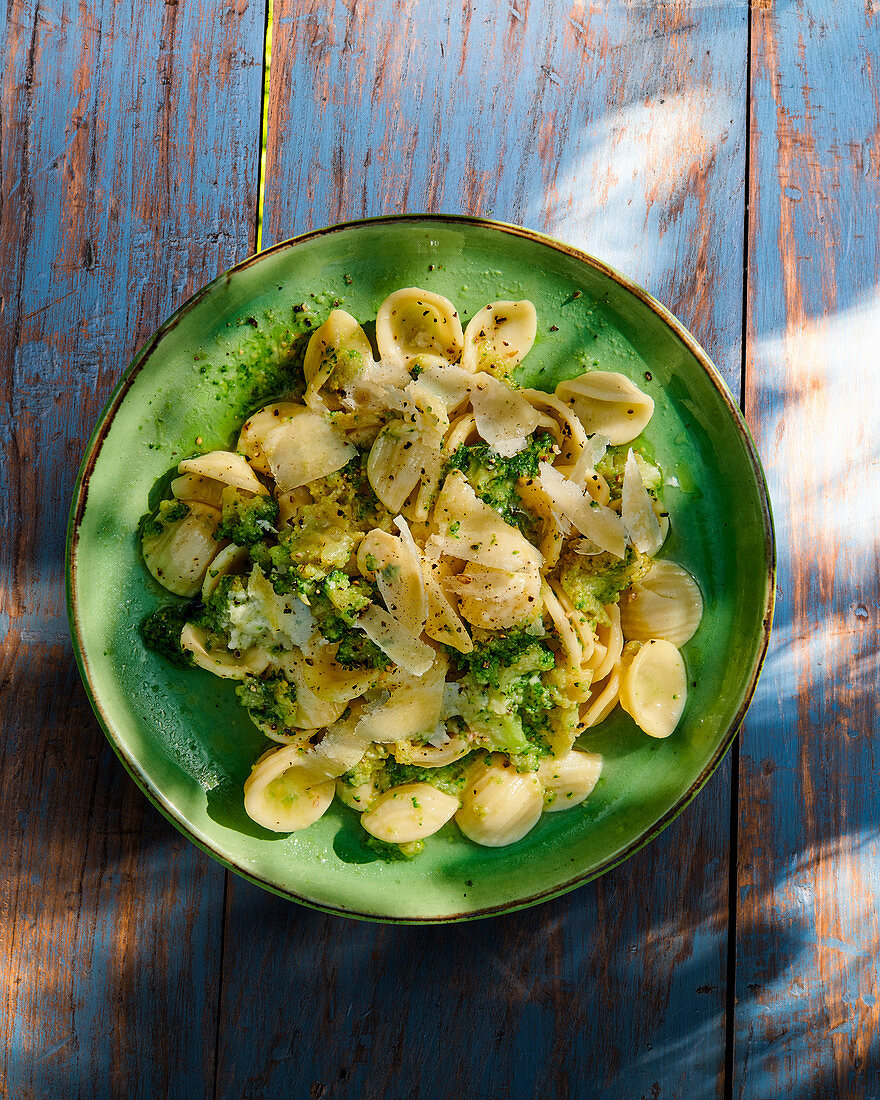 Orecchiette with broccoli and parmesan