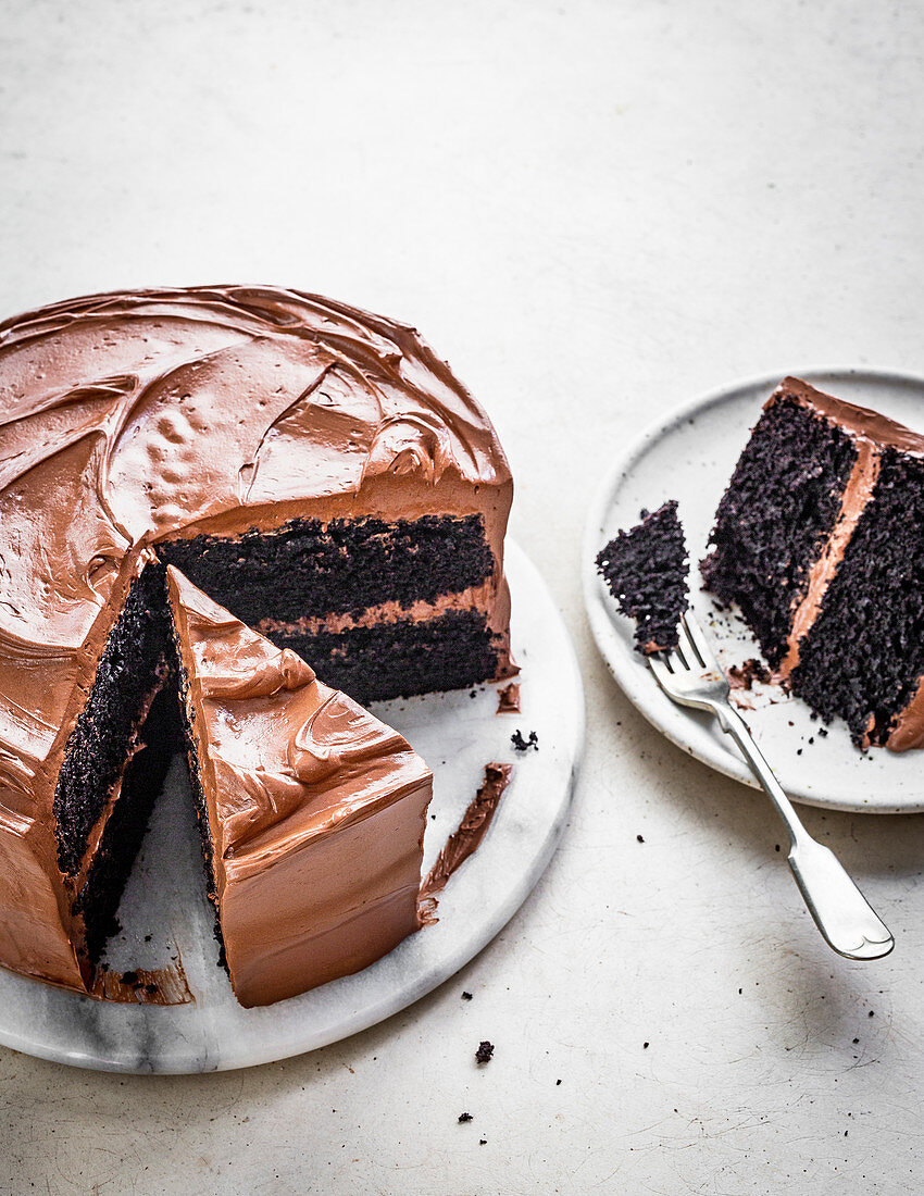 Devils Food Cake (schwarze Schokoladentorte)