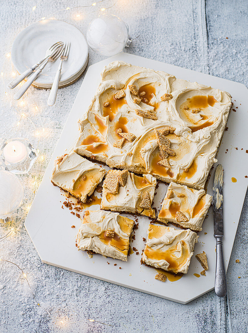 No-Bake-Tahini-Käsekuchen