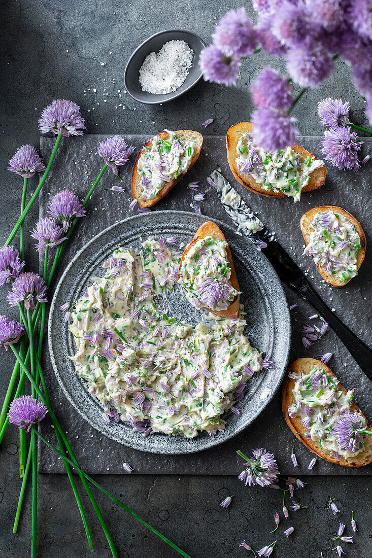 Chive Blossom Butter