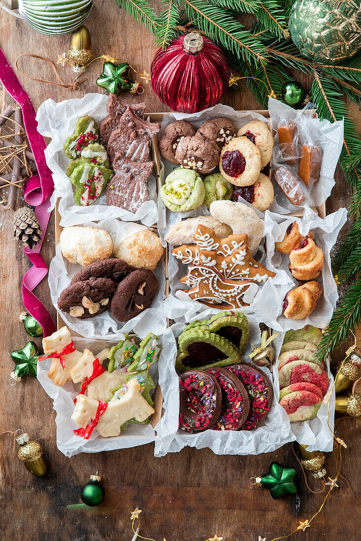 Assorted Christmas cookies