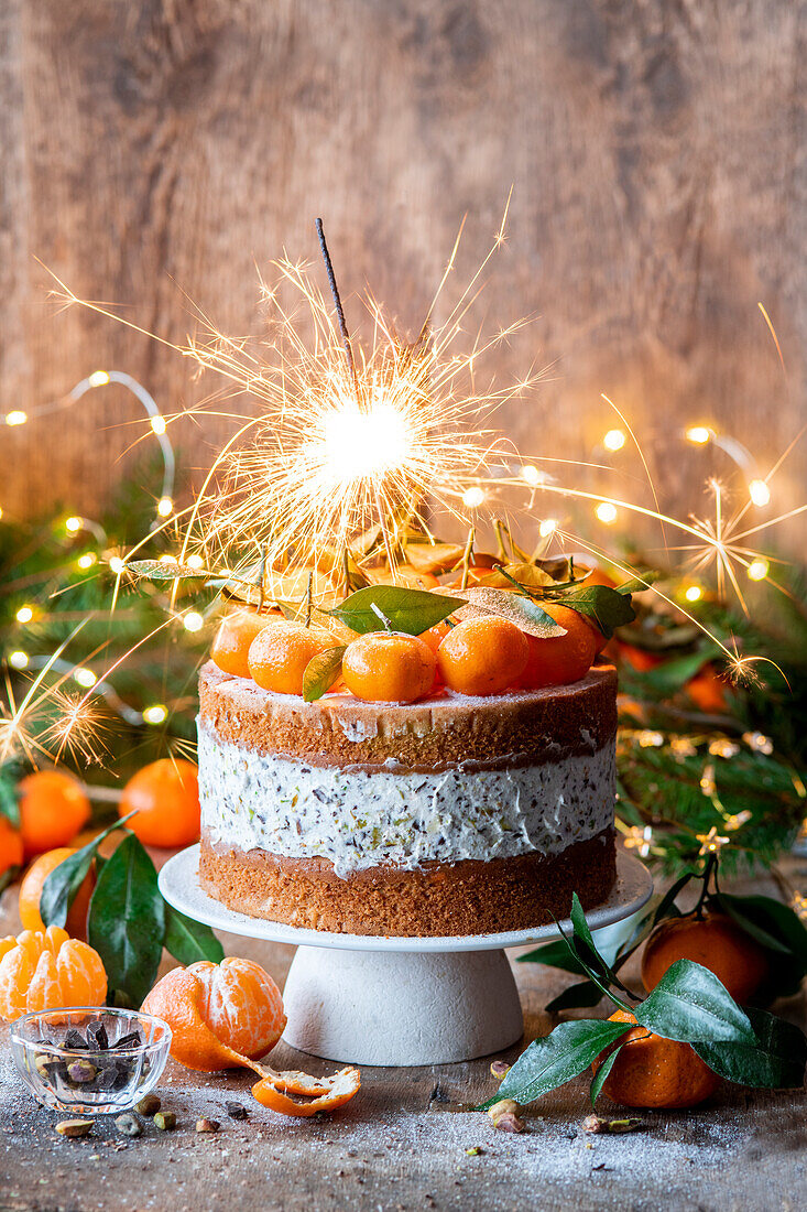 Tangerine cake at Christmas