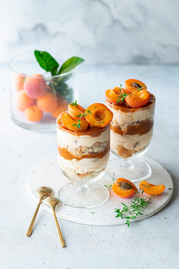 Apricot trifle