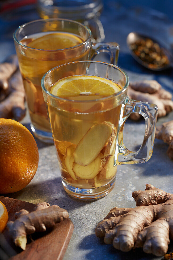 Ginger-and-orange tea