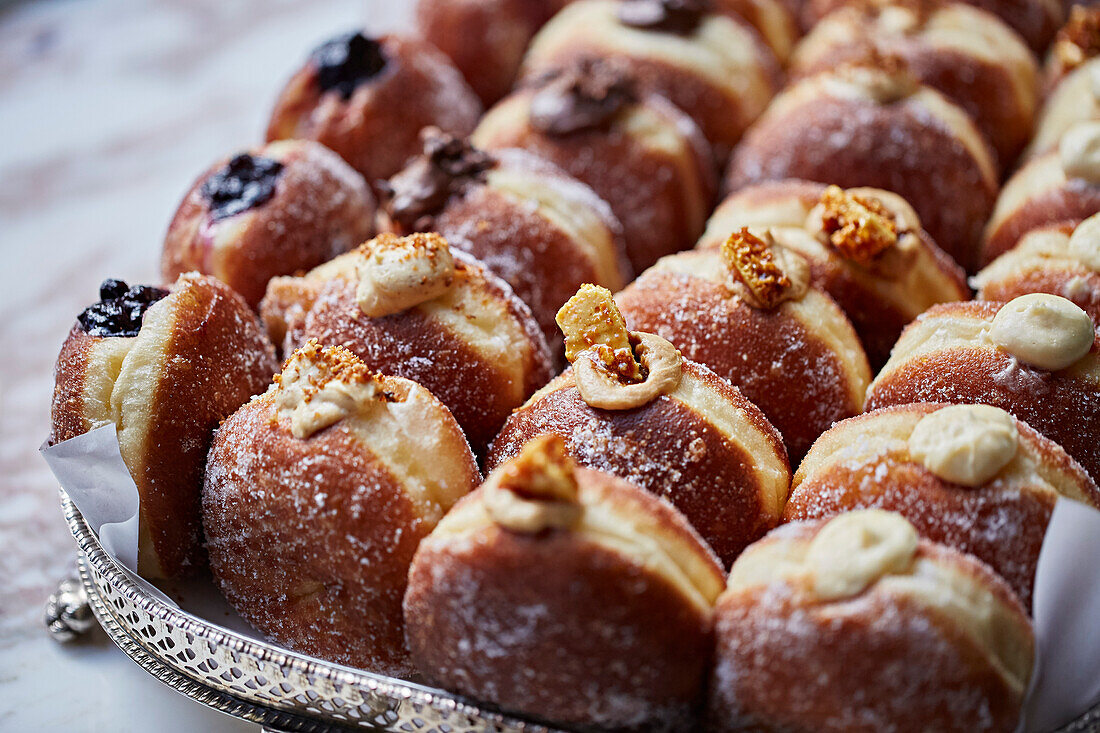 Various types of doughnuts