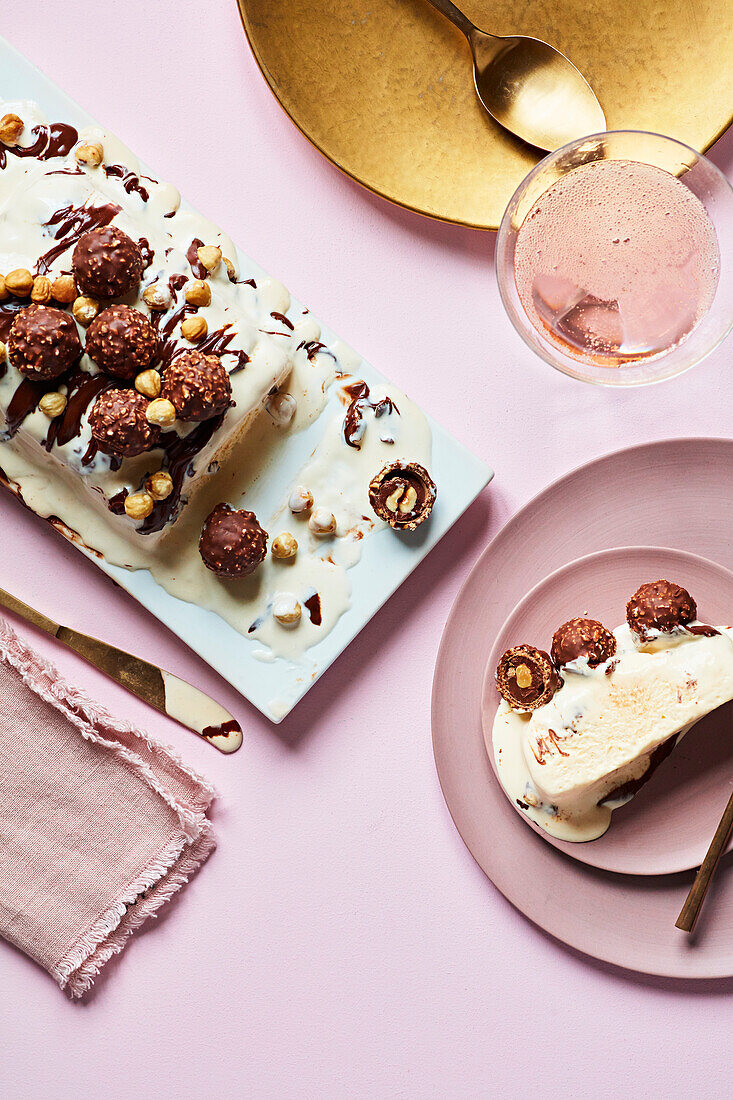 Chocolate hazelnut semifreddo