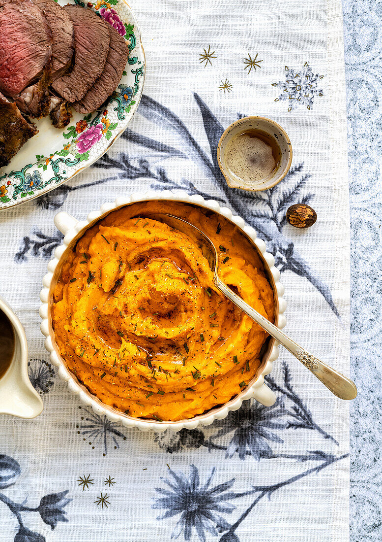 Whipped sweet potatoes