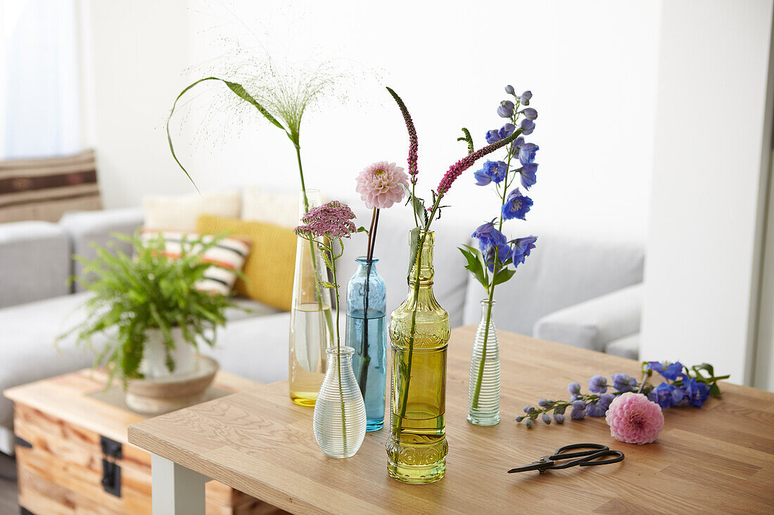 Flowers in vases