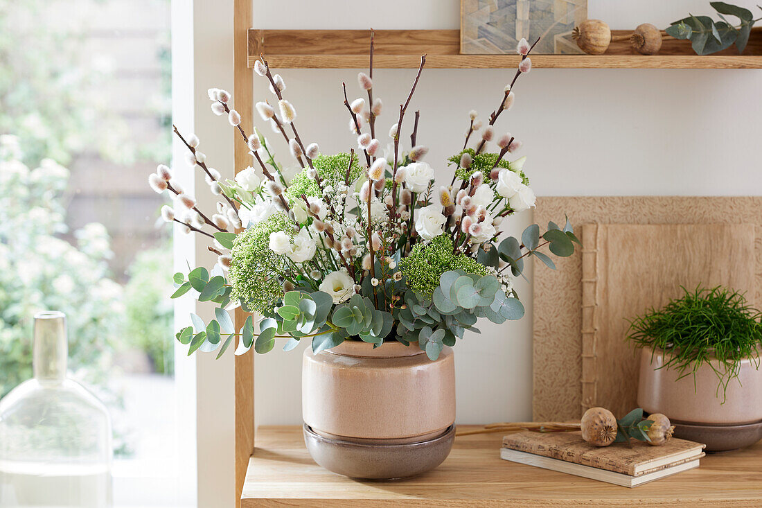 Bouquet with Salix branches