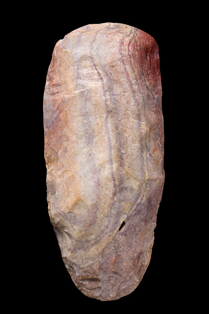 Neolithic ax cut in jasper