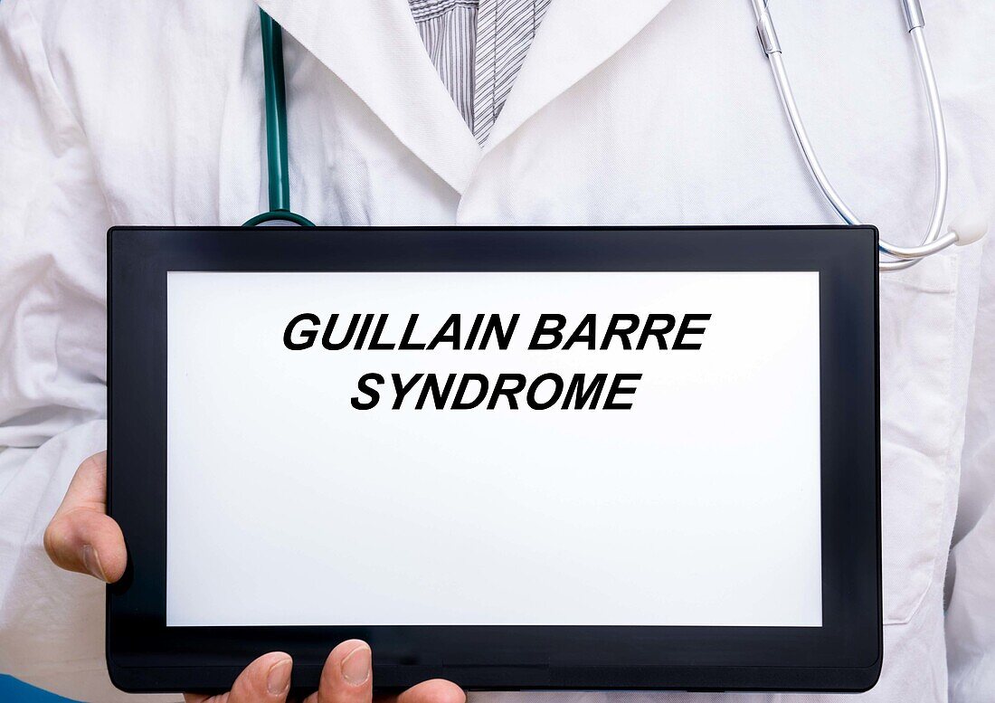 Guillain-Barre syndrome, conceptual image