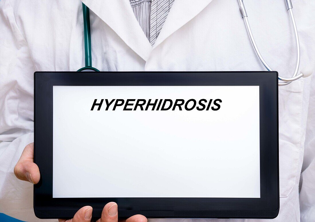 Hyperhidrosis, conceptual image