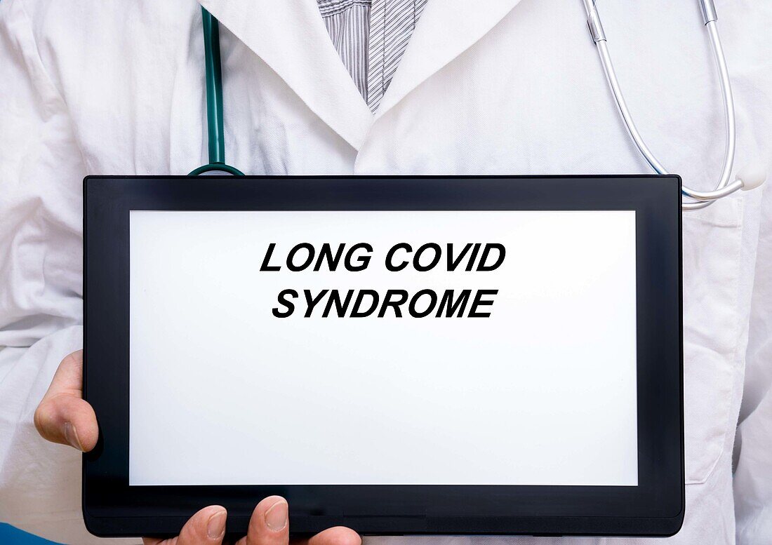 Long covid syndrome, conceptual image