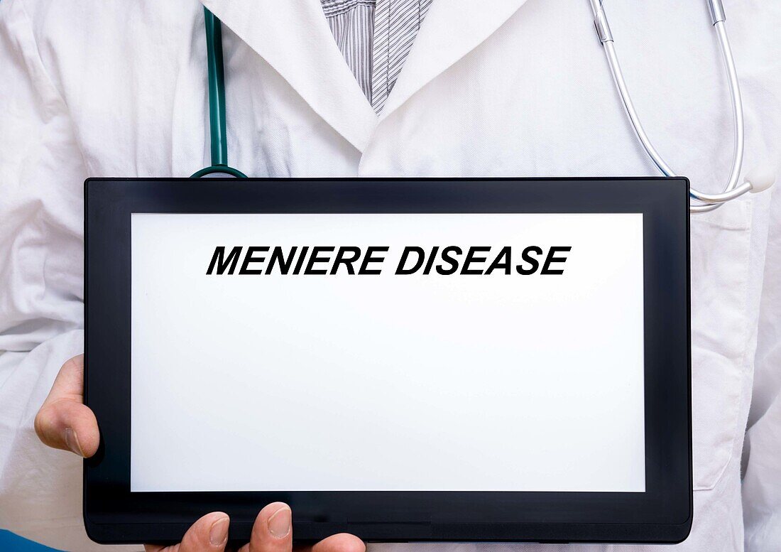 Meniere disease, conceptual image