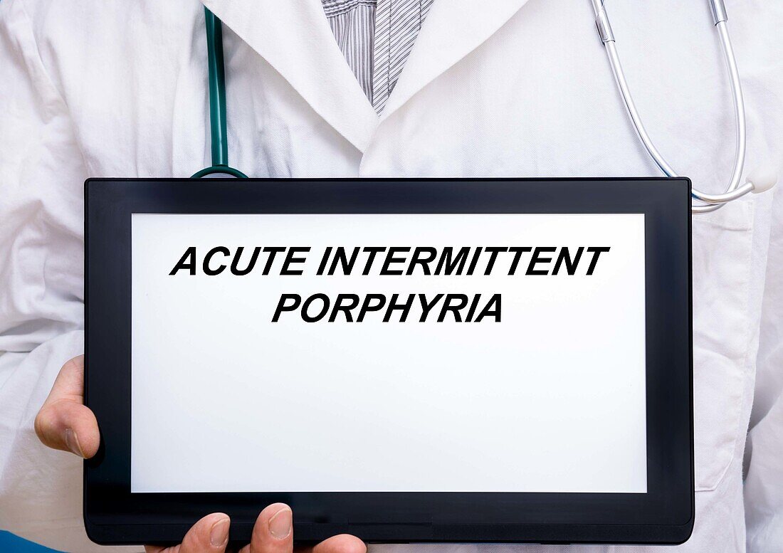 Acute intermittent porphyria, conceptual image