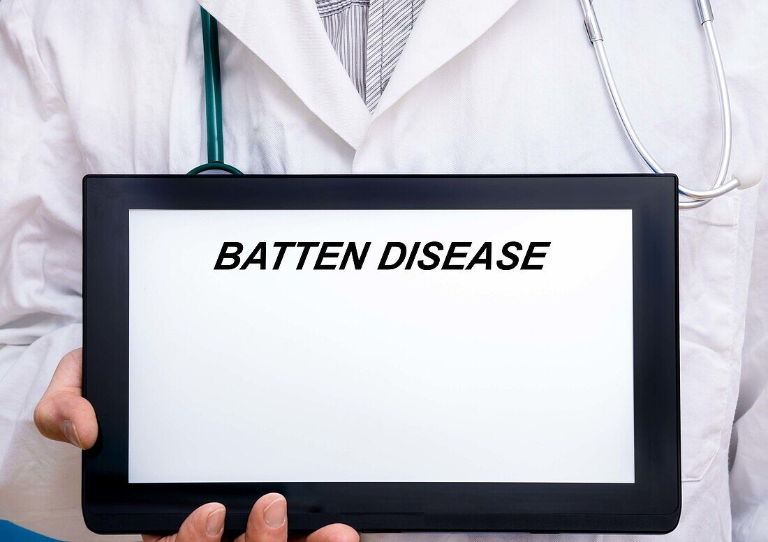 Batten disease, conceptual image