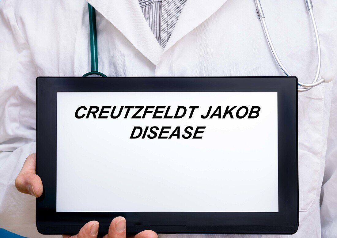 Creutzfeldt Jakob disease, conceptual image