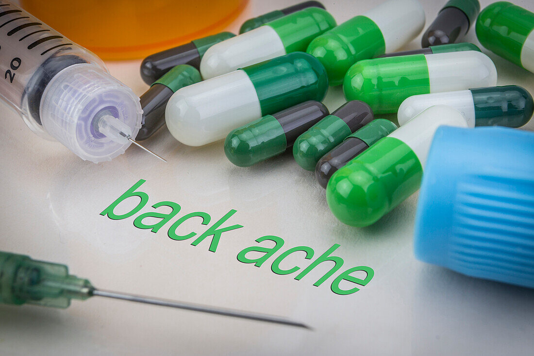 Back ache, conceptual image
