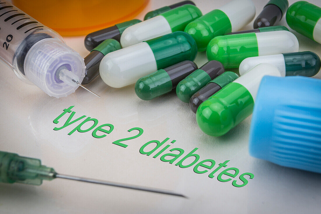 Type 2 diabetes, conceptual image