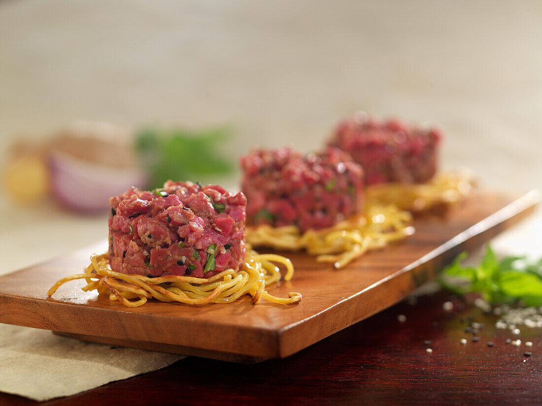 Thai inspired steak tartare