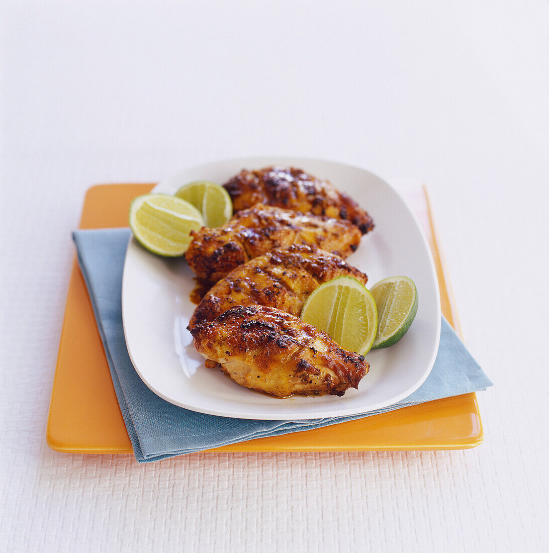 Tamborine chicken with ginger and lime