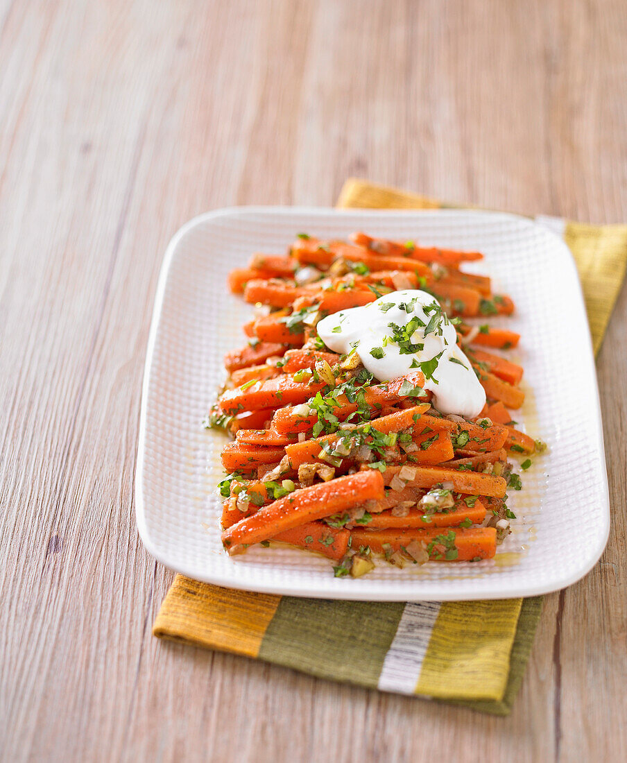 Würziger marokkanischer Karottensalat