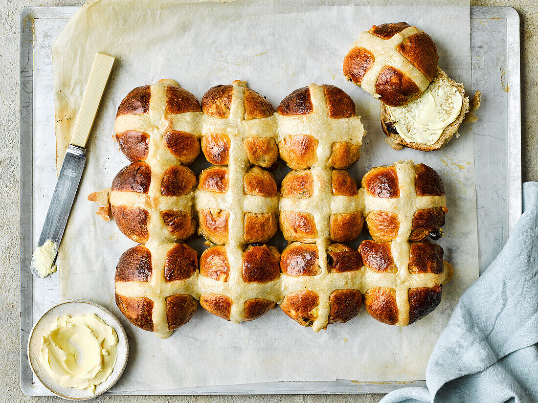 Vegane Hot Cross Buns